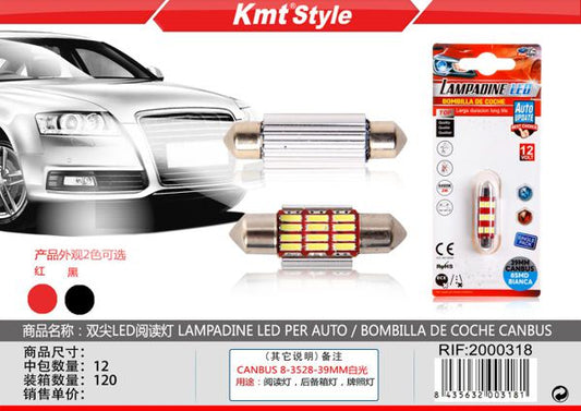 Lampadas de LED para Carro 1pcs 39mm