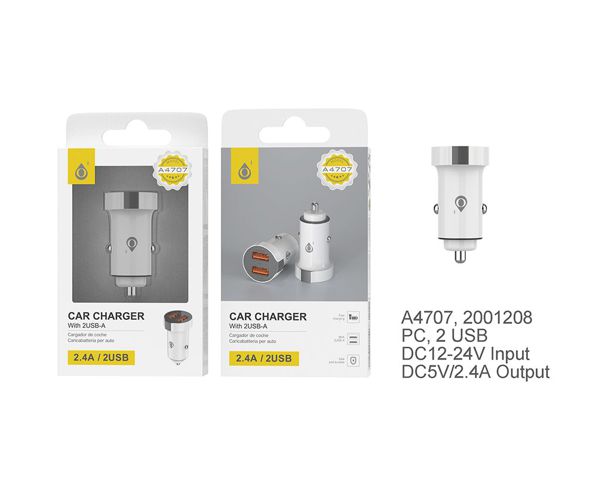 Carregador de isqueiro SURI+ A4707 Branco/Cinzento