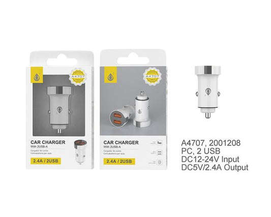 Carregador de isqueiro SURI+ A4707 Branco/Cinzento