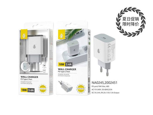 Carregador Ultra Rápido Entrada USB NA0245 Branco
