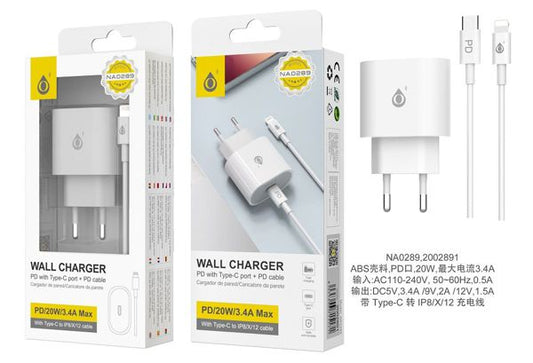 Carregador de Parede Kelly NA0289 Branco