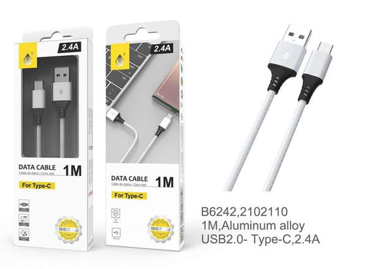 Cabo de dados Alumínio (S.Basic Giova) para Tipo C B6242