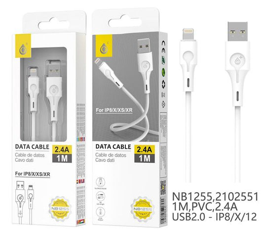 Cabo de Carregamento USB Lighting NB1255 Branco