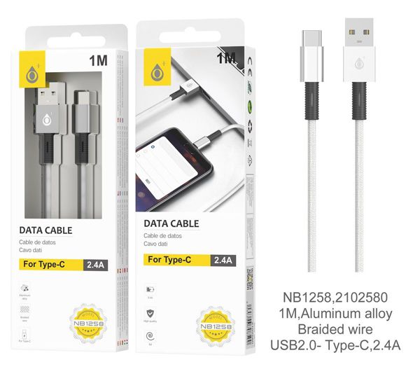 Cabo de Dados para Type-C NB1258 Branco