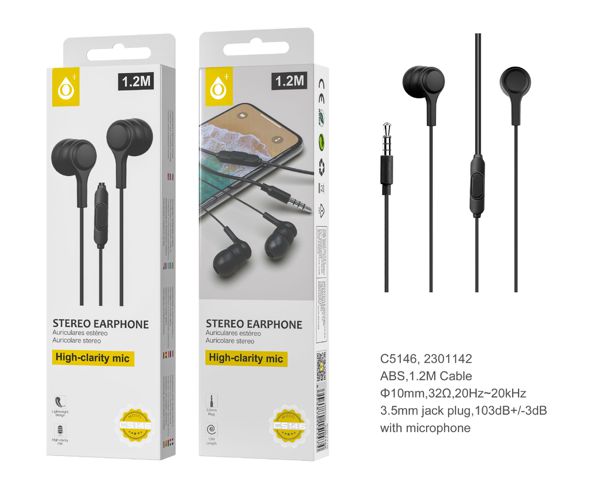 Fones de Ouvido C5146 Preto