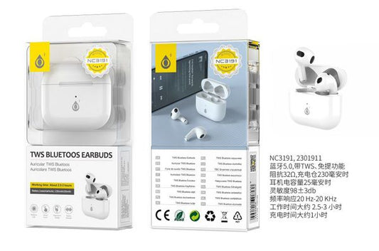Fones de ouvido TWS Bluetooth NC3191