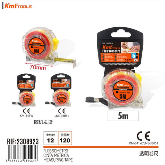 Fita Métrica Tranparente 5M