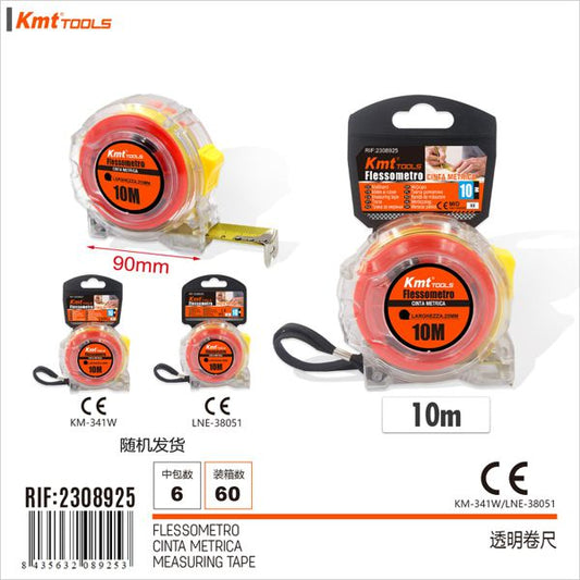 Fita Métrica Tranparente 10M