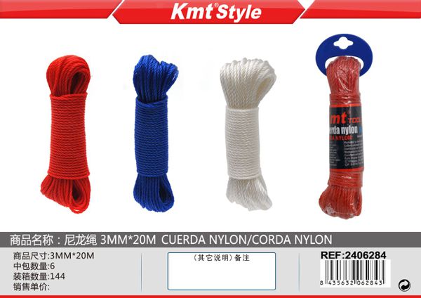 Corda Nylon 3*20mm