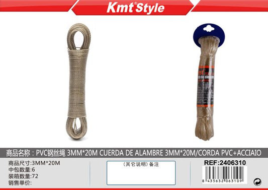 Corda De Aco 3mm*20m