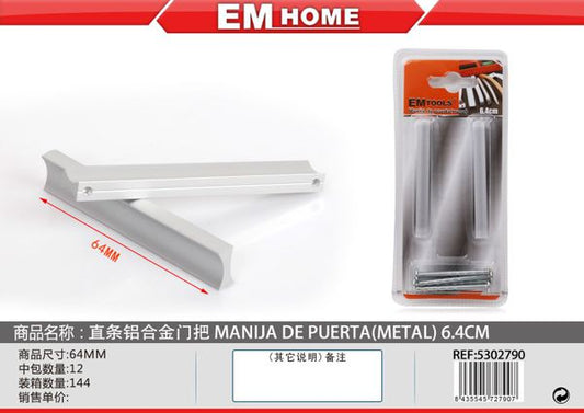 Puxador Para Porta Metal 6.4cm