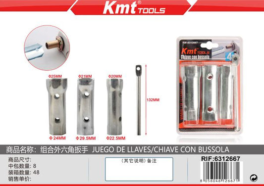 Jogo Chaves De Tubo 4pcs