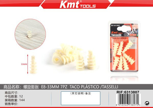 Bucha Plastico E8-33mm 7pcs