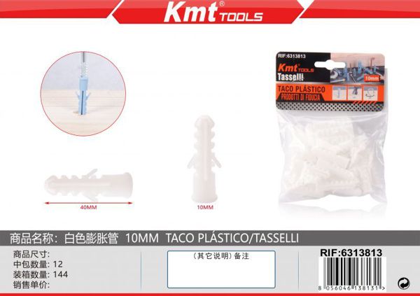 Bucha Plastico 10mm 30pcs