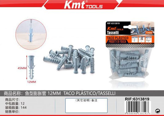 Bucha Plastico 12mm 20pcs