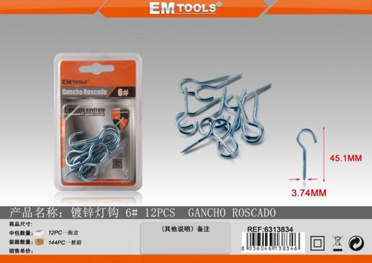 Gancho Aberto 6# 12pcs
