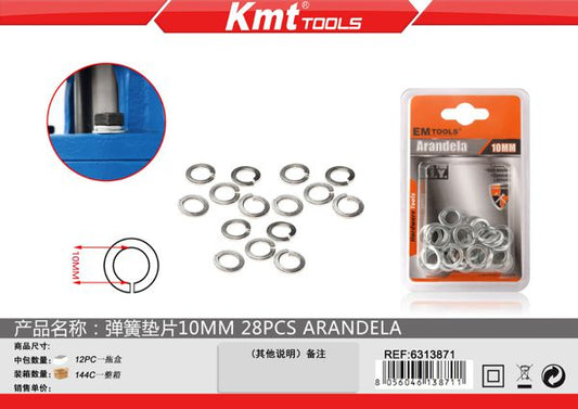 Anilha De Metal 10mm 28pcs