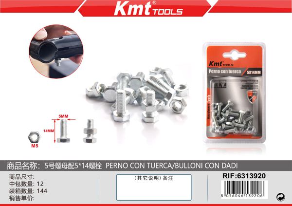 Parafuso Com Porca M5 5*14mm