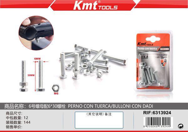 Parafuso Com Porca Conjunto 6 6sets