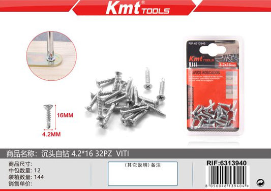 Parafuso Auto-Roscados 4.2*16mm 32PCS