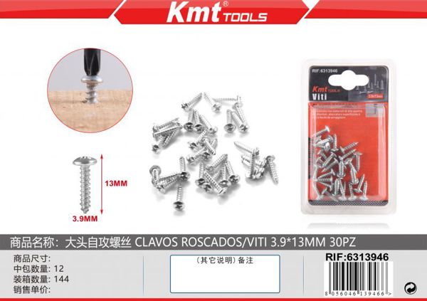 Parafuso Auto-Roscados 3.9*13mm 28PCS