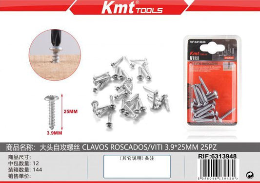 Parafuso Auto-Roscados 3.9*25mm 25PCS