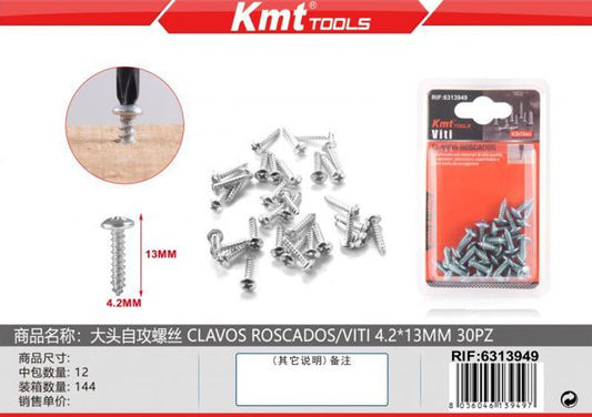 Parafuso Auto-Roscados 4.2*13mm 30PCS