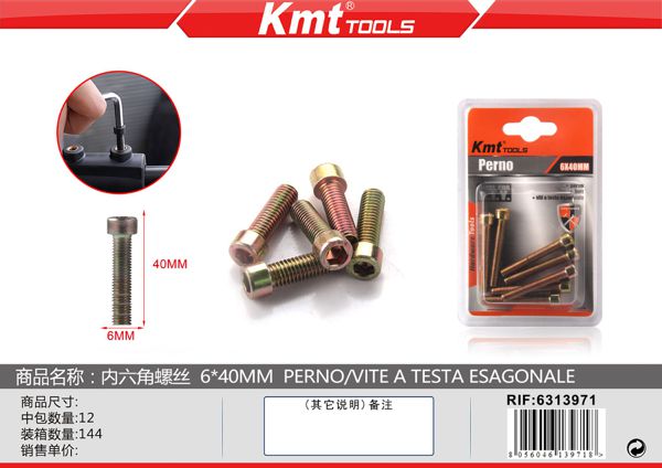 Parafuso 6*40mm 8pcs