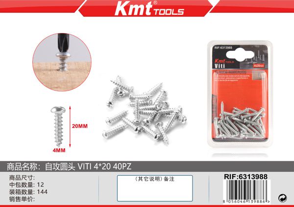 Parafusos 4*20 40pcs