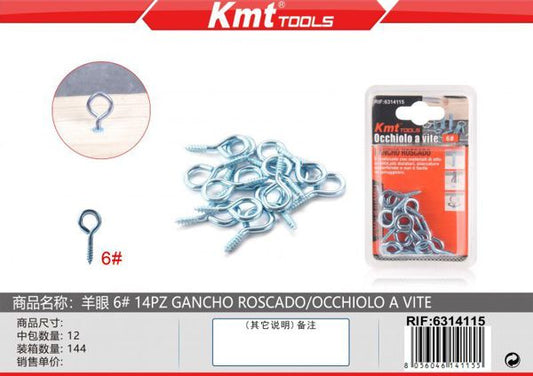 Gancho Fechado 6# 14pcs