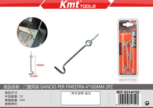 Gancho Para Janela 4*100mm 2pcs
