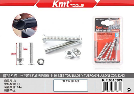 Parafuso Com Porca 6*40 5sets