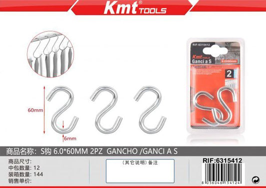 Gancho S 6.0*60mm 2pcs