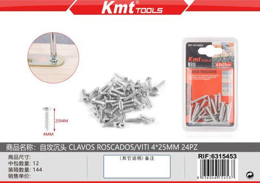 Parafuso 4*25mm 24pcs