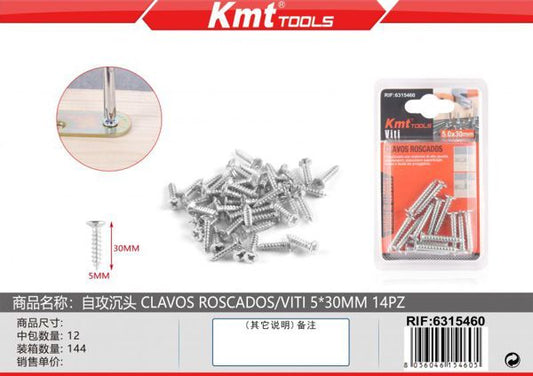 Parafuso 5*30mm 14pcs