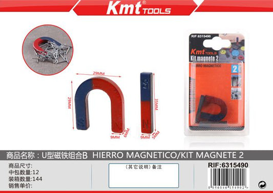 KIT íman em U 2PCS