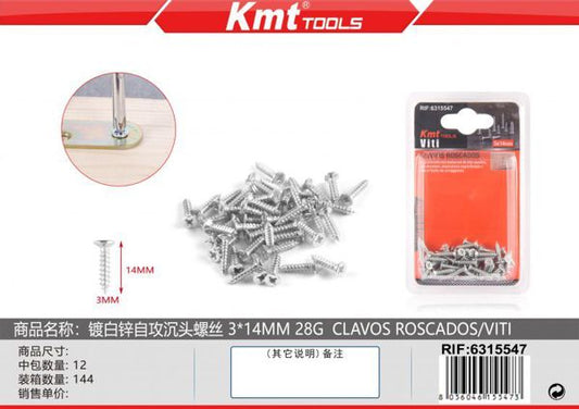 Parafuso 3*14mm 28g