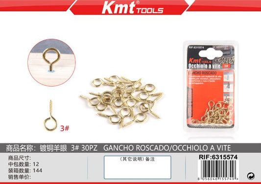 Gancho Fechado 3# 30pcs