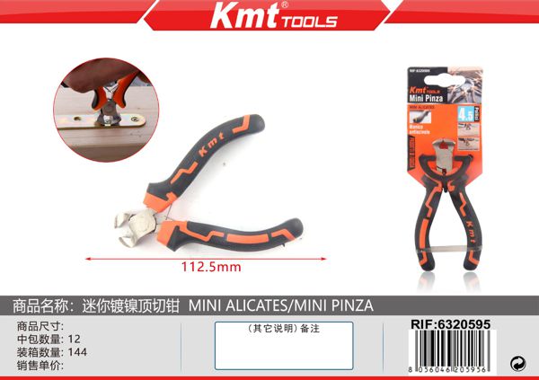 Mini Alicate Ponta Cortada Niquelado