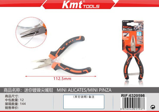 Mini Alicate Ponta Agulha Niquelado  9363597