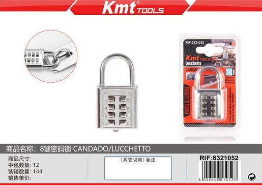 Cadeado de Código 8 dígitos