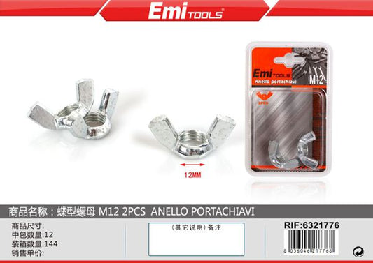 Porca Tipo Borboleta M12 2pcs