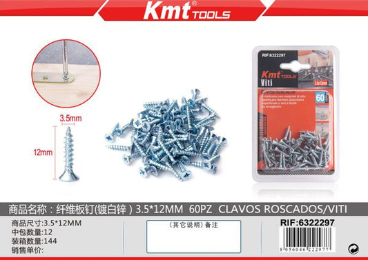 Parafusos 3.5*12mm 60pcs