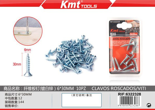 Parafuso 6*30mm 10pcs