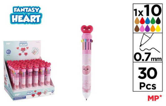 CANETA MULTICOLOR FANTASíA CORAÇÃO