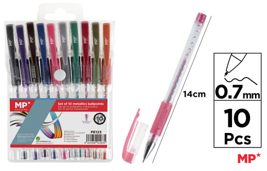 CANETAS METALIZADOS 10 COLORES