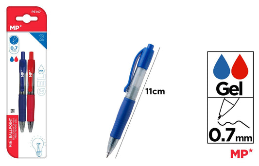 CANETA GEL PONTA 0.7MM 2UDS 2