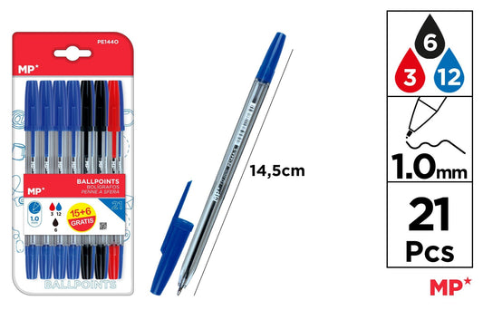 CANETAS PONTA 1.0MM 21