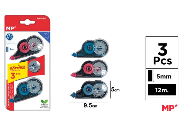 FITA CORRECTA EXTENSO 5MMx12M 3U