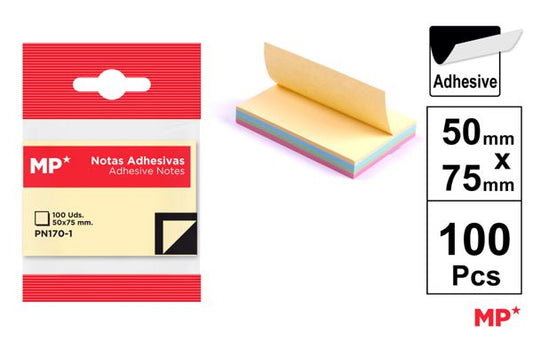 NOTAS ADESIVAS 50X75MM 100 PAGINAS
